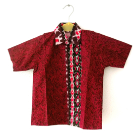 Authentieke Balinese batik kinderblouse. Maat 140/10 jaar.