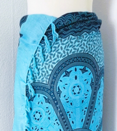 Sarong Mandala, turquoise.