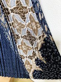 Batik uit Java. Authentieke rok plissé. Maat 38 t/m 42.