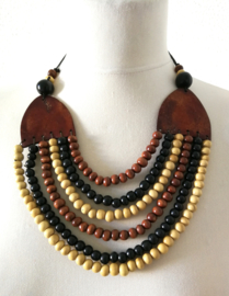 Prachtige Bali necklace African Style.