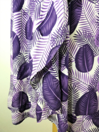 Tuniek 'Bali blad purple' 4Xl.  Maat 56/62.