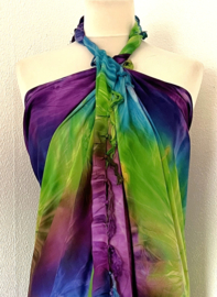 Sarong tie dye 'Purple Dream' dua B.