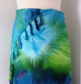 Sarong tie dye 'Deap Sea'.