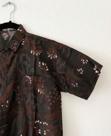 Authentieke Balinese batik blouse/overhemd. Maat 44 en 46/S.