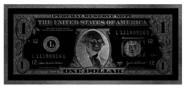 AluArt - Dollar Washington GLAM007 Zilver (90x200)