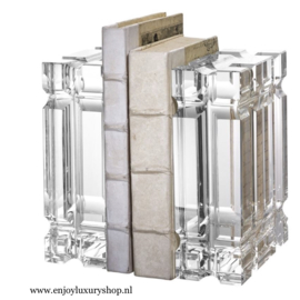 EICHHOLTZ Boekenhouder - Bookend Linea Crystal Glass (set van 2)