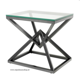 EICHHOLTZ Bijzettafel Side Table Connor - zwart brons