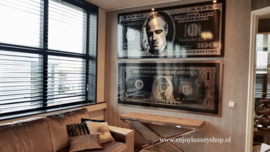 AluArt - Dollar Godfather GLAM009 Zilver (90x200)