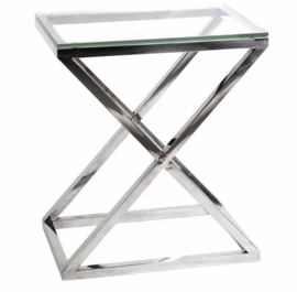 EICHHOLTZ Bijzettafel Side Table Criss Cross (hoog)