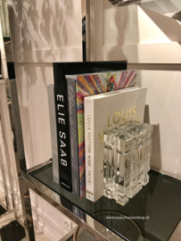 EICHHOLTZ Boekenhouder - Bookend Linea Crystal Glass (set van 2)