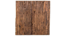 Luxe Bijzettafel hout chroom (60x60x45)