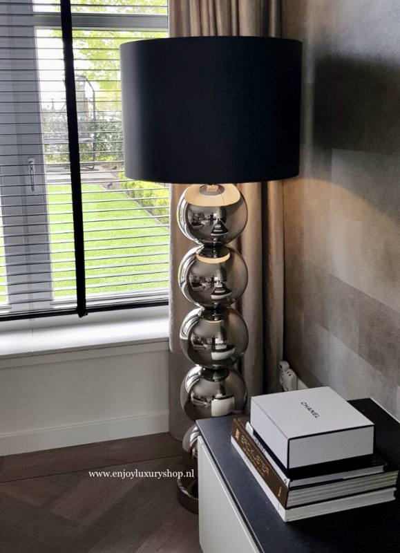 Stout Vloerlamp Milano (5) bollen Glans nikkel | Lampen - Verlichting Enjoy