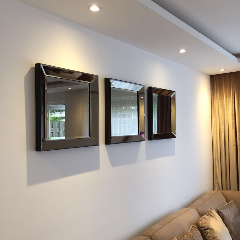 Spiegels | Spiegellijsten | zilver antraciet Spiegellijsten als spiegel | Enjoy Luxury Shop