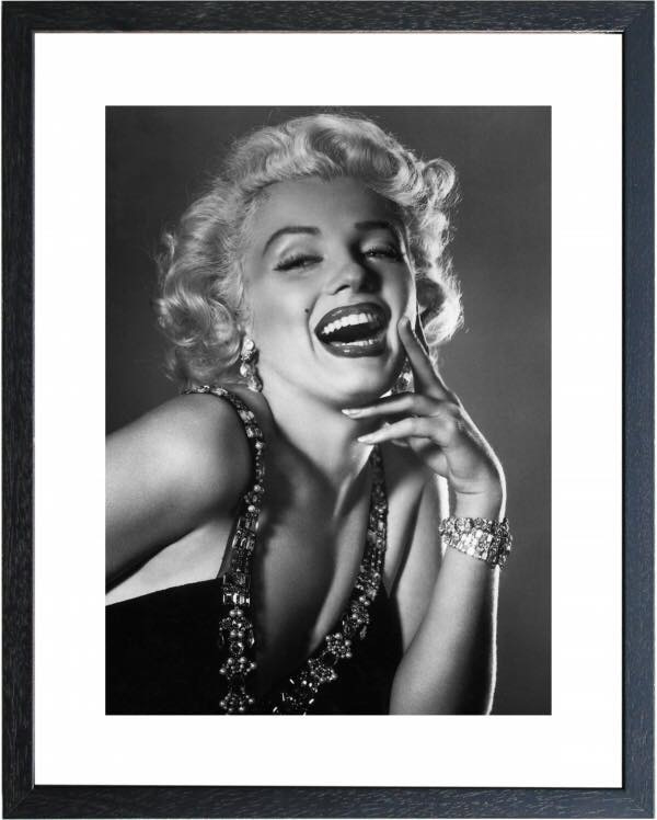 Welp Fotolijst zwart wit foto Marilyn Monroe (4) | Fotolijsten zwart AD-18