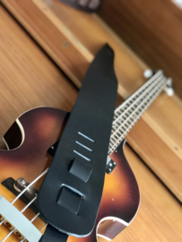 Liam's Adjustable  Leather Bass Guitar Strap (extra wide - 8cm)