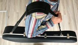 Liam's Verstelbare Lederen Banjo Strap - ook bruikbaar als Hardcase strap