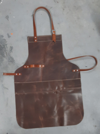 LIAM'S - Grillschürze aus Leder - Farbe DARK BROWN - Grillschürze aus Leder