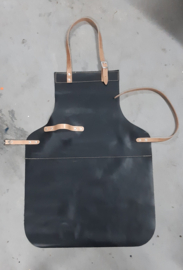 LIAM'S - Leder Grillschürze - Farbe SCHWARZ - BBQ schürze aus Leder