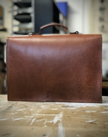 LIAM'S BRIEFCASE cognac - double compartment