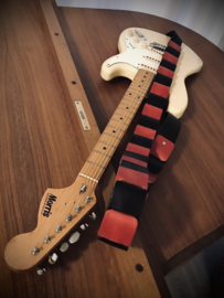 Liam's Adjustable Leather Woven Guitar Strap