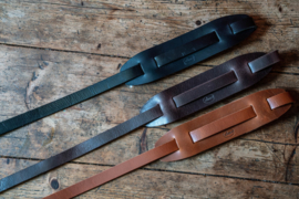 LIAM'S leren mandolineband - kleur COGNAC -gitaarband voor minigitaar