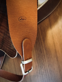 Liam's Adjustable Leather Buckle Bass Guitar Strap Extra Wide (8cm)