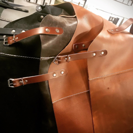 Leather apron.