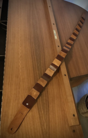 Liam's Adjustable Leather Woven Guitar Strap