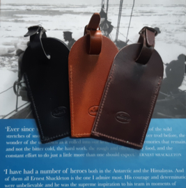 LIAM'S - Groß - Gepäckanhänger - 13,5 cm. x 7 cm - Lederanhänger für Kleidung