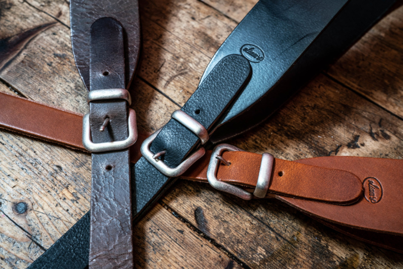 Liam's Adjustable Leather Buckle Guitar Strap, INSTRUMENT STRAPS + Music  accessories