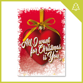 KERSTKAARTEN COMBI - 'LAST CHRISTMAS' + 'ALL I WANT FOR CHRISTMAS IS YOU'