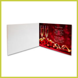 VALENTIJNSKAARTEN COMBI - 'CANDLELIGHT' + 'I WILL ALWAYS LOVE YOU'