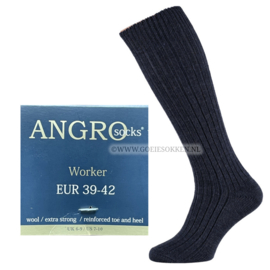 WOLLEN KNIEKOUS | BLAUW | STERK | TOPKWALITEIT | ANGRO