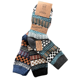 ALPACA WOLLEN SOK | WARM | COMFORTABEL | HALF DIKKE SOK