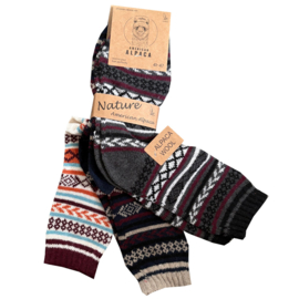 ALPACA WOLLEN SOK | WARM | COMFORTABEL | HALF DIKKE SOK