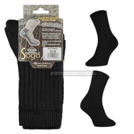MERINO WOLLEN SOKKEN | ZWART | SOGA | EUREKA | S25