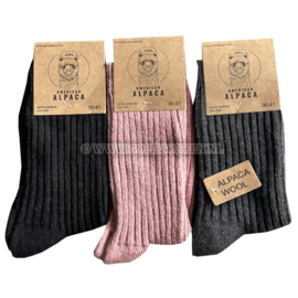 ALPACA WOLLEN SOK | KABELSOK | COMFORTABEL | WARM