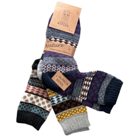 ALPACA WOLLEN SOK | WARM | COMFORTABEL | HALF DIKKE SOK