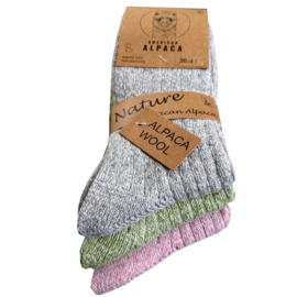 ALPACA WOLLEN SOK | WARM | COMFORTABEL | HALF DIKKE SOK