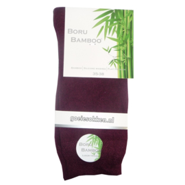 BAMBOE-SOK | BORDEAUX ROOD | NAADLOOS | BORU