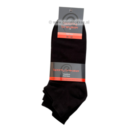 SNEAKER SOK | ZWART | POLO TEAM | NAADLOOS | HARCO