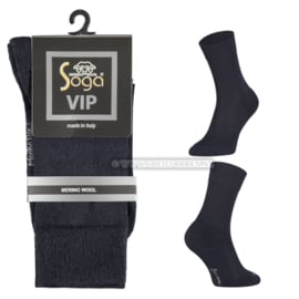 MERINO WOLLEN SOKKEN | BLAUW | VIP | BADSTOF ZOOL | SOGA | EUREKA | S13