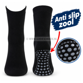 ANTIE SLIP SOK | ZWART | BASSET