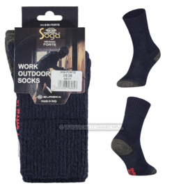 MERINO WOLLEN WERK/OUTDOOR SOK | BLAUW | NAADLOOS | TOPKWALITEIT | SOGA | EUREKA | S59