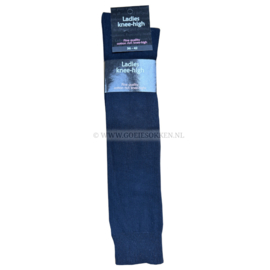 KNIEKOUSEN DAMES | BLAUW | 70% KATOEN | HARCO