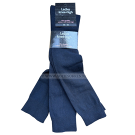 KNIEKOUSEN DAMES | BLAUW | 70% KATOEN | HARCO