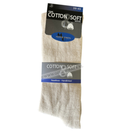 HERENSOK | BEIGE | 80% KATOEN | NAADLOOS | MAXX OWEN