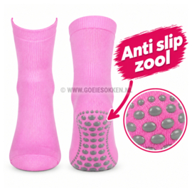 ANTI SLIP SOK | LICHT ROZE | BASSET