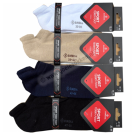 SNEAKER SOK | ZWART | BADSTOF ZOOL | NAADLOOS | EUREKA