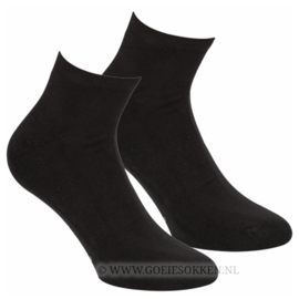 BAMBOE | BIKER-SOCK | HALFHOOG | NAADLOOS | ZWART | BORU